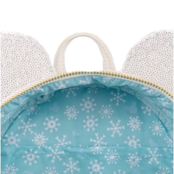 Loungefly Disney Snow Minnie Mouse Sequin Cosplay Mini Backpack & Wallet main image 10